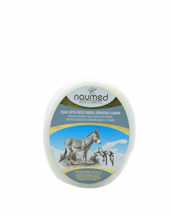 Experience the ancient beauty secret of Donkey Milk combined with the traditional Turkish exfoliating ritual. This innovative soap features a natural loofah built directly into the bar, providing a deep massage and exfoliation while the rich milk lather treats your skin.